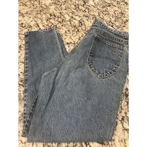 Chic High Rise Mom Jeans Womens Size‎ 16 Average Blue Vintage 90s Straight Leg
